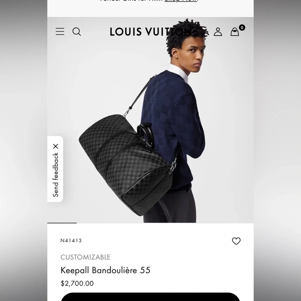 Louis Vuitton Keepall Bandoulière 55